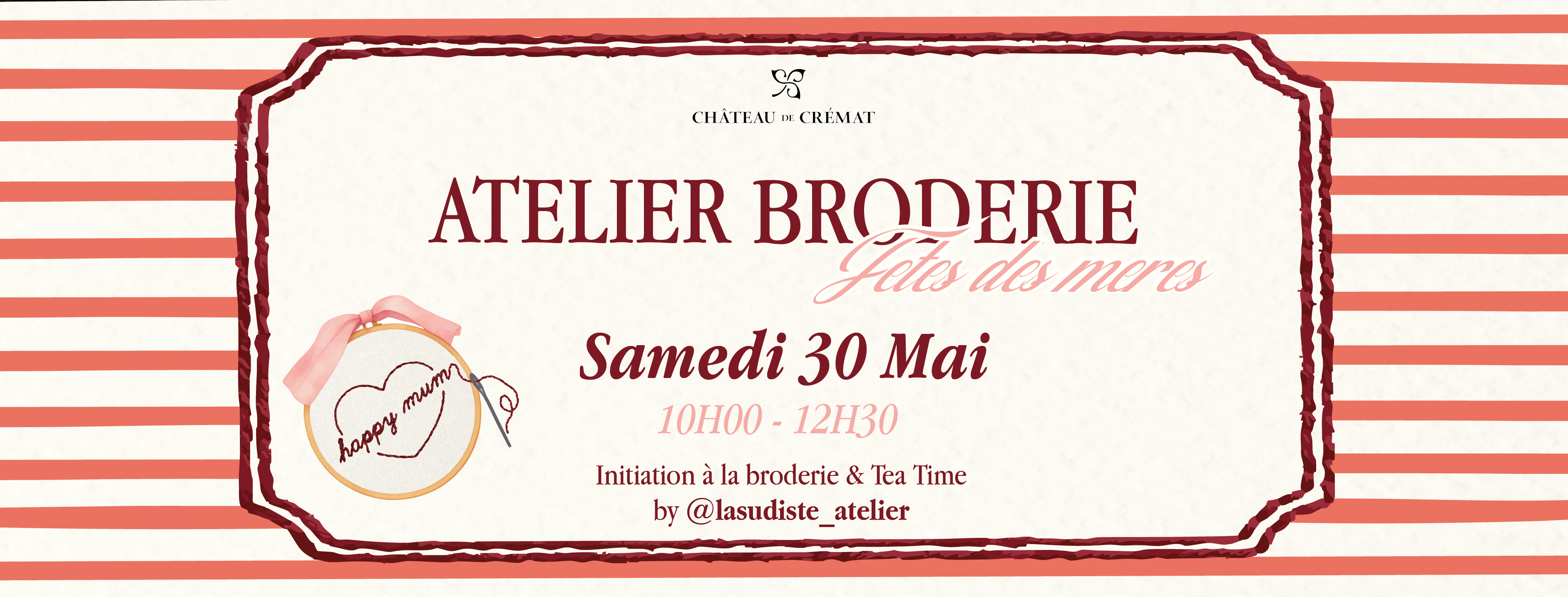 Atelier Broderie - Spécial Fête des Mères